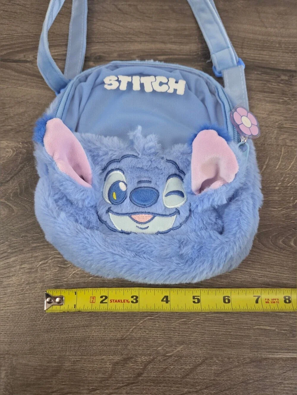 Miniso Stitch Inspired Plush Crossbody Bag